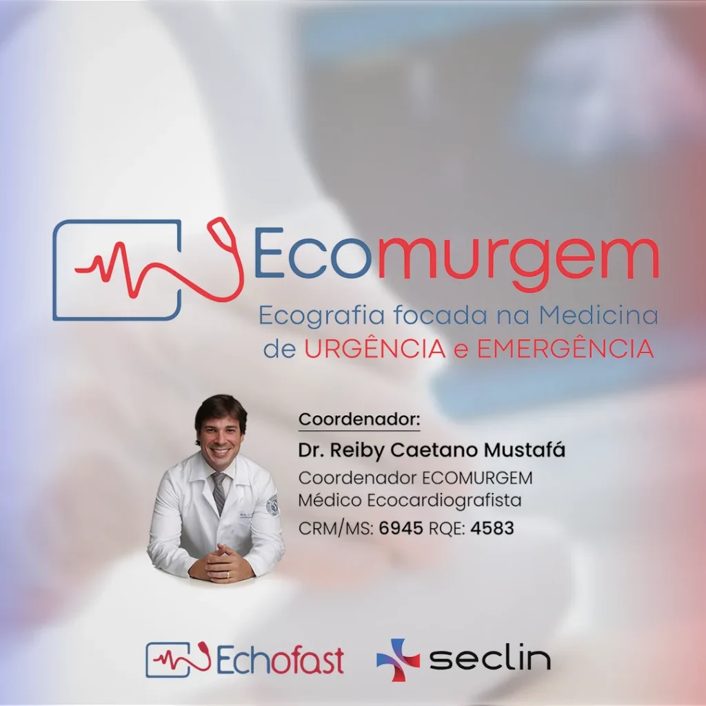 Capa do curso ECOMURGEM Online — ecografia na urgência e emergência